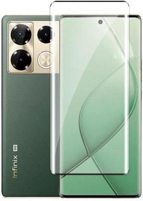 9H Edge To Edge Tempered Glass for Infinix Note 40 Pro,Note 40 Pro + 5G-UV| Screen Protector Full HD Quality Tempered Glass Anti-Scratch Edge to Edge Coverage with Easy Installation Kit (Black) |(Pack of 2)