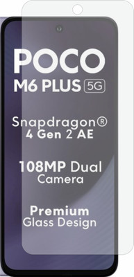 Mobling Tempered Glass Guard for Poco M6 Plus (Anti Glare Matte)(Pack of 1)