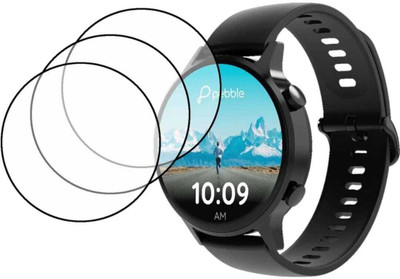 ZIDZEE Tempered Glass Guard for PEBBLE VAST SMART WATCH SCREN GUARD (P-3)(Pack of 3)