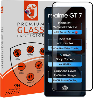 STP FEEL Tempered Glass Guard for Realme GT 7T 5G Premium Screen Protector Guard with Easy Installation Kit(Pack of 1)