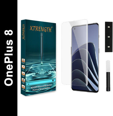 XTRENGTH Tempered Glass Guard for OnePlus 8(Pack of 1)