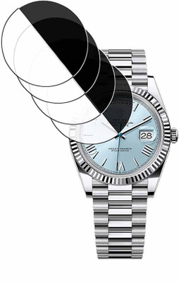 daffin Tempered Glass Guard for rolex day-date 40 in platinum(Pack of 4)