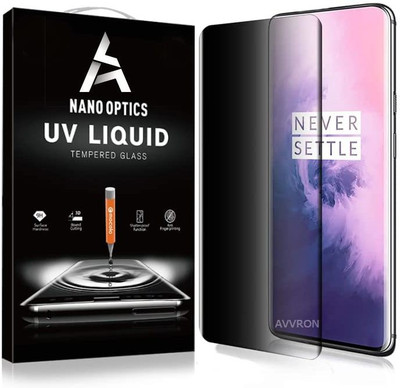 AVVRON Tempered Glass Guard for Oneplus 8 Pro Privacy Screen Protector, UV Tempered Glass(Pack of 1)