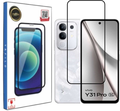 YAFILO Tempered Glass Guard for Vivo Y31 Pro 5G Edge-to-Edge Full Screen Protector HD+ with Easy Self-Installation Kit(Pack of 1)