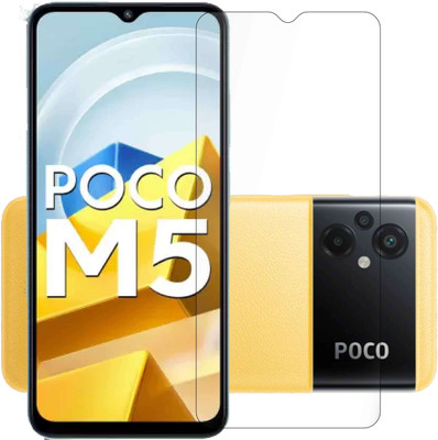 AGRSHI Tempered Glass Guard for Poco-M5(Pack of 1)
