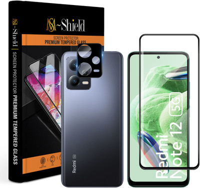 MS-Shield Tempered Glass Guard for Redmi Note 12 5G, With Camera Lens Protector(Pack of 1)