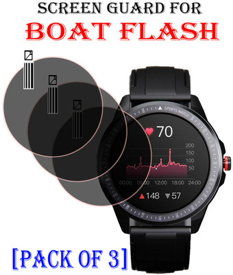 hirdesh Tempered Glass Guard for Boat Flash(Pack of 3)