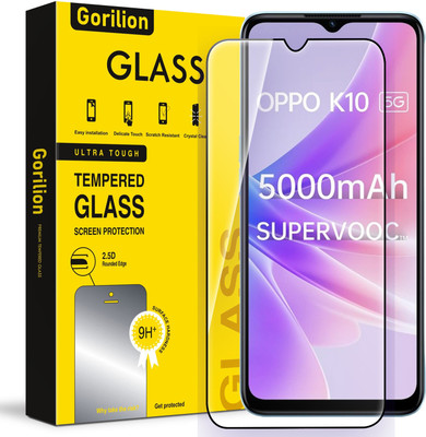 Gorilion Tempered Glass Guard for Oppo K10 5G(Pack of 1)