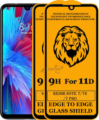 Xester Tempered Glass Guard for Redmi Note 7s(Pack of 2)