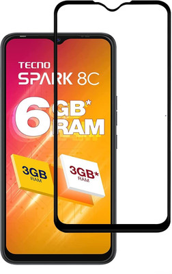 Mobling Tempered Glass Guard for Tecno Spark 8C(Pack of 1)