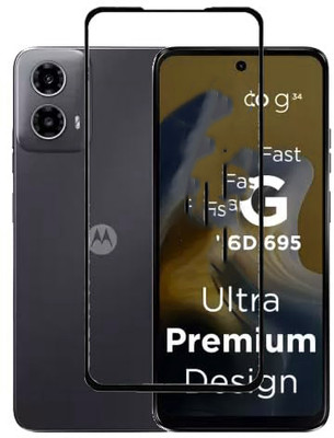 LILLIPUT Tempered Glass Guard for Motorola Moto G34 5G(Pack of 1)