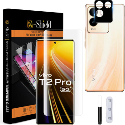 MS-Shield Tempered Glass Guard for Vivo T2 Pro 5G, With Camera Lens Protector(Pack of 1)