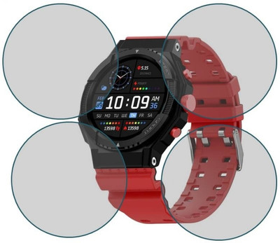 DOWRVIN Tempered Glass Guard for FIRE-BOLTT QUEST 1.39 SMART WATCH TEMPERED GLASS (PACK OF 4)(Pack of 4)