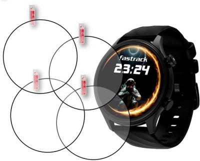 AHWAVEEDA Tempered Glass Guard for FASTRACK OPTIMUS 2 PRO 36.3 WATCH SCREEN GUARD(Pack of 4)