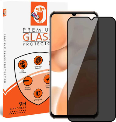 STP FEEL Tempered Glass Guard for Oppo A17K Anti-Spy Tempered With Easy Self Installation Kit(Pack of 1)