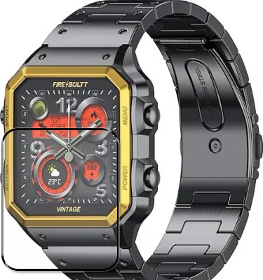 tombik Tempered Glass Guard for 75xs-Fire-Boltt Vintage Smartwatch(Pack of 1)