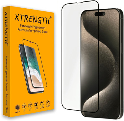 XTRENGTH Tempered Glass Guard for Apple iPhone 15 Plus(Pack of 1)