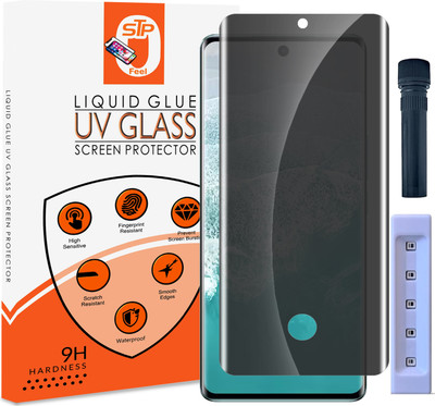 STP FEEL Tempered Glass Guard for Vivo V30 5G, UV Advanced Curved Privacy Screen Protector Guard with Easy Installation Kit(Pack of 1)