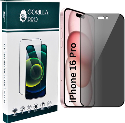 GORILLA PRO Tempered Glass Guard for Apple iPhone 16 Pro ( Privacy )(Pack of 1)