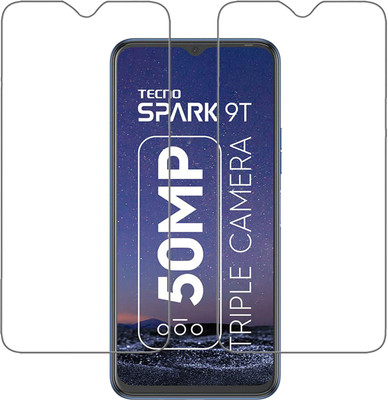 SNMART Tempered Glass Guard for Tecno Spark 9T(Pack of 2)
