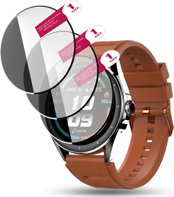 HIDEOUS Tempered Glass Guard for Pebble Cosmos Valor(Pack of 3)