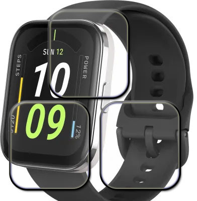 tombik Tempered Glass Guard for 97qc-Amazfit Bip 5 Core(Pack of 3)