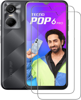 NKCASE Tempered Glass Guard for Tecno Pop 6 Pro(Pack of 2)