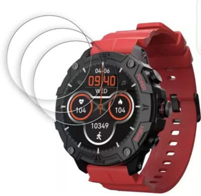 DOWRVIN Tempered Glass Guard for CULT SHOCK X 1.43 SMART WATCH SCREEN GUARD (PACK OF 3)(Pack of 3)