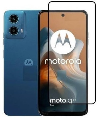 BRENZZ Tempered Glass Guard for Moto G34 5G, Motorola G34 5G/MOTOROLA G45 5G, MOTO G45 5G(Pack of 1)