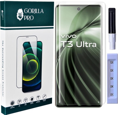 GORILLA PRO Tempered Glass Guard for Vivo T3 Ultra-5G ( Primium Quality Uv Glass )(Pack of 1)