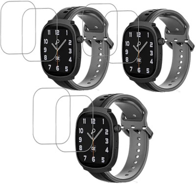 MUTAALI Tempered Glass Guard for Pebble Axis SMART WATCH SCREEN PROTECTOR(Pack of 6)