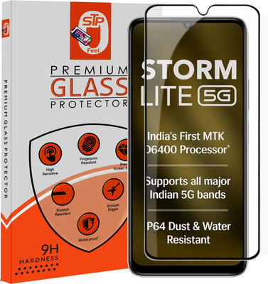 STP FEEL Tempered Glass Guard for Lava Storm Lite 5G / Lava Storm Play 5G Premium Screen Protector Guard with Easy Installation Kit(Pack of 1)