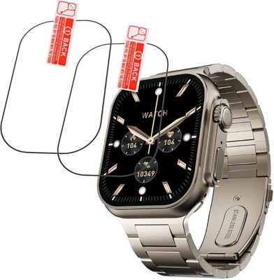MUTAALI Tempered Glass Guard for Fire Boltt Dapper Smart watch screen protector(Pack of 2)