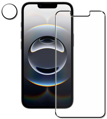tombik Tempered Glass Guard for 14wr-Apple iPhone 16e-front,lens(Pack of 2)