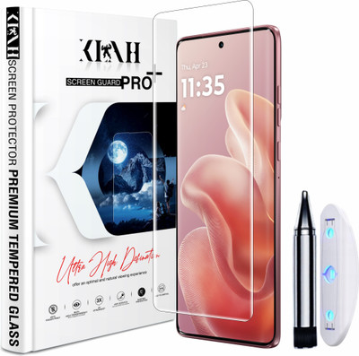 KLAH Tempered Glass Guard for MOTOROLA Edge 60 Fusion 5G, Advanced HD+ Curved UV Gorilla Glass(Pack of 1)