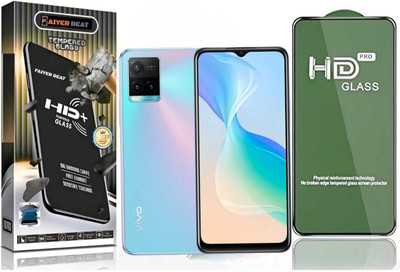 FAIYER BEAT Tempered Glass Guard for Premium high definition Tempered Glass For vivo Y33S (high definition finish,Pack Of 1) Advanced gaming high definition Full Screen Coverage Screen Protector for vivo Y33S(Pack of 1)