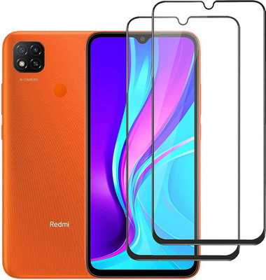 NIMMIKA ENTERPRISES Edge To Edge Tempered Glass for Xiaomi Redmi 9 Active D+ Tempered Glass(Pack of 2)