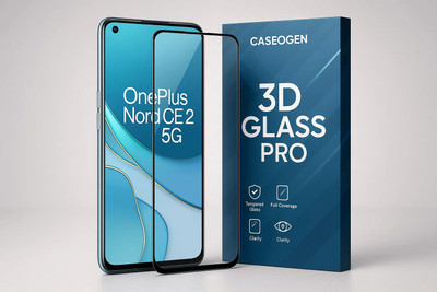 CASEOGEN Tempered Glass Guard for OnePlus Nord CE 2 Lite 5G Screen Protector – 9H Toughened Glass, Crystal Clear HD, Scratch Resistant(Pack of 1)