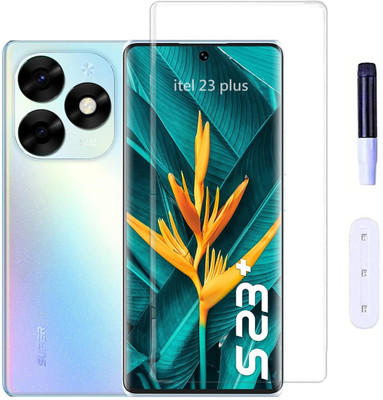 TechWings Tempered Glass Guard for itel 23 plus, Uv High Quailty Glass(Pack of 1)