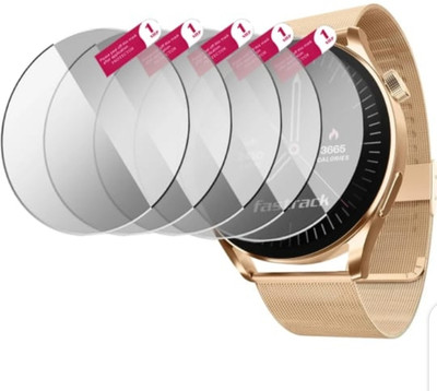 DOWRVIN Tempered Glass Guard for FASTRACK DEZIRE FX1 SMART WATCH TEMPERED GLASS (PACK OF 5)(Pack of 5)