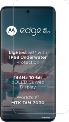 DSCASE Tempered Glass Guard for MOTOROLA Edge 40 Neo, MOTO Edge 40 Neo(Pack of 1)