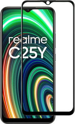Qyist Tempered Glass Guard for Realme C25Y(Pack of 1)