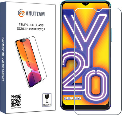 ANUTTAM Tempered Glass Guard for Vivo Y20 I(Pack of 1)