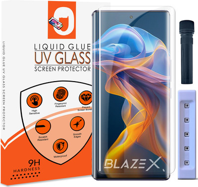 Maxboost Tempered Glass Guard for Lava Blaze X 5G UV Advanced Curved Screen Protector Guard with Easy Installation Kit(Pack of 1)