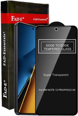 FAD-E Tempered Glass Guard for POCO X6 5G, Redmi Note 13 Pro 5G(Pack of 1)