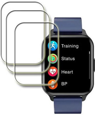 MUTAALI Tempered Glass Guard for French Connection Q26 smart watch(Pack of 3)