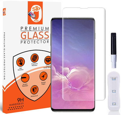 STP FEEL Tempered Glass Guard for Samsung Galaxy S8 Premium UV Screen Protector UV Coated Glass With Installation Kit(Pack of 1)