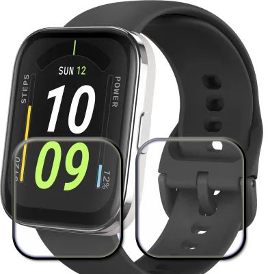 tombik Tempered Glass Guard for 96qc-Amazfit Bip 5 Core(Pack of 2)