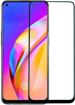 Microsion Tempered Glass Guard for Oppo F19 Pro with Installation Kit (Black)(Pack of 1)