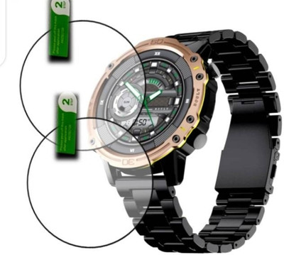 DOWRVIN Tempered Glass Guard for BOULT STRIKER SMART WATCH TEMPERED GLASS (PACK OF 2)(Pack of 2)